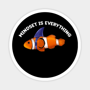 Mindset Motivational quote Cute Goldfish Magnet